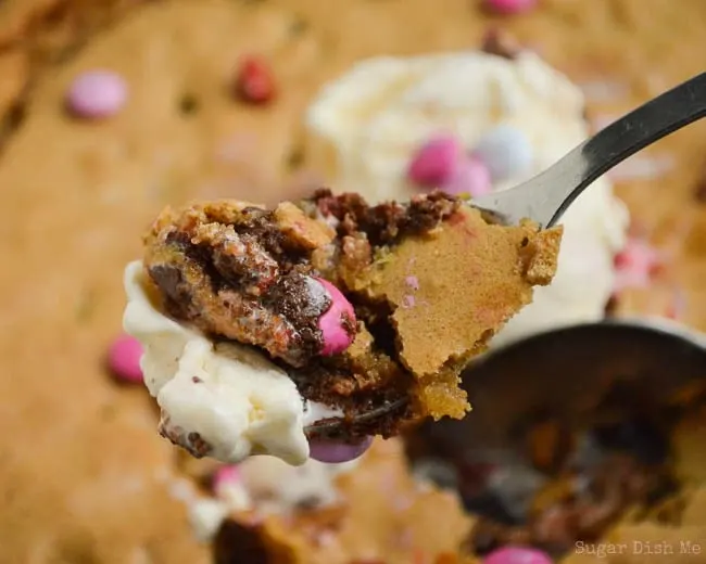 M & M Chocolate Chip Cookie Skillet