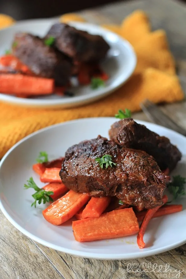 Balsamic Braised Short Ribs via Joyful Healthy  Eats; Meal Plans Made Simple