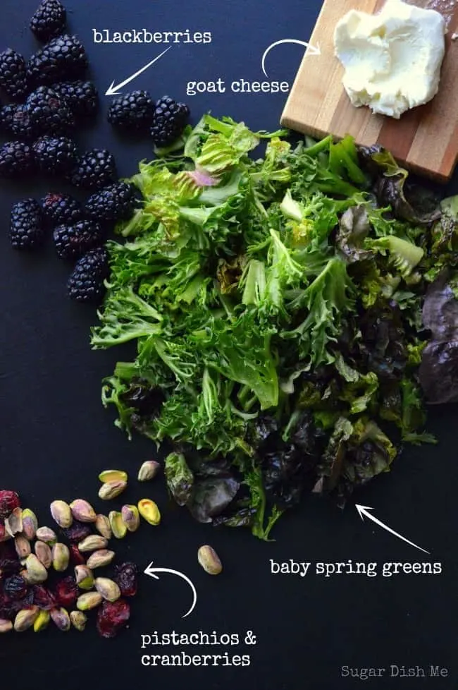Blackberry Balsamic Salad; perfect for warm spring and hot summer days