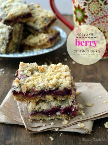 Oatmeal Berry Crumb Bars