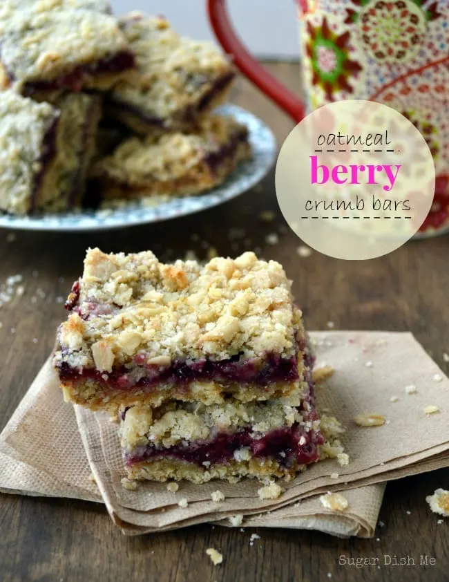 Oatmeal Berry Crumb Bars