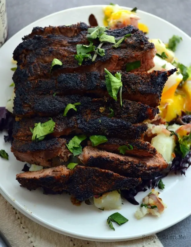 One Skillet Coffee-Rubbed Steak and Potatoes Dinner