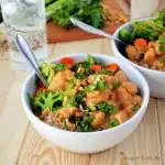 Easy Satay Skillet Chicken via www.sugardishme.com