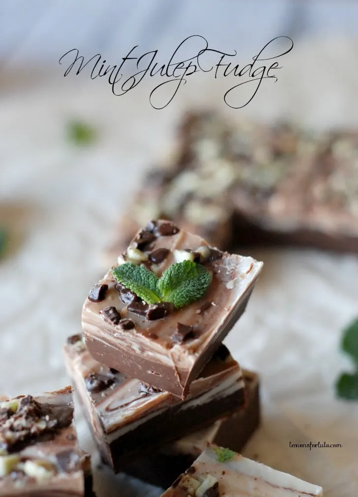 Mint Julep Fudge via Lemons for Lulu; Meal Plans Made Simple