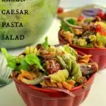 Bacon Caesar Pasta Salad by www.sugardishme.com;