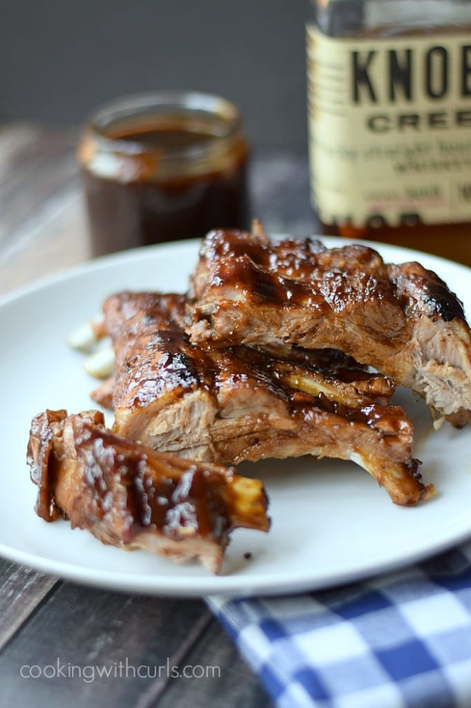 Bourbon and Brown Sugar BBQ Ribs via Cooking with Curls; Meal Plans Made Simple