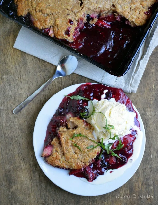 Mixed Berry Cobbler from Fresh and Light by Donna Hay on www.sugardishme.com