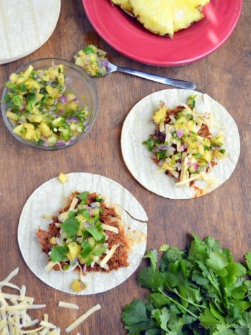 Slow Cooker BBQ Pork Tacos