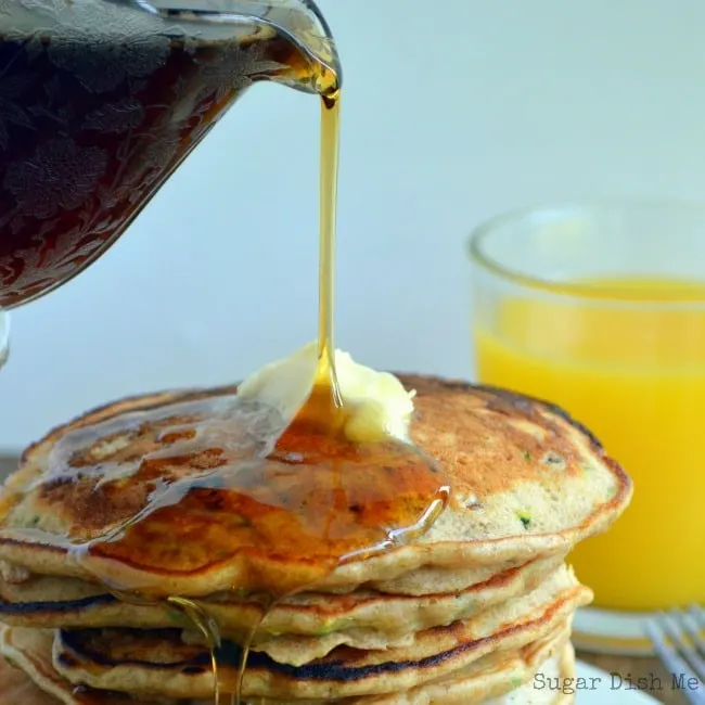 Zucchini Bread Buttermilk Pancakes