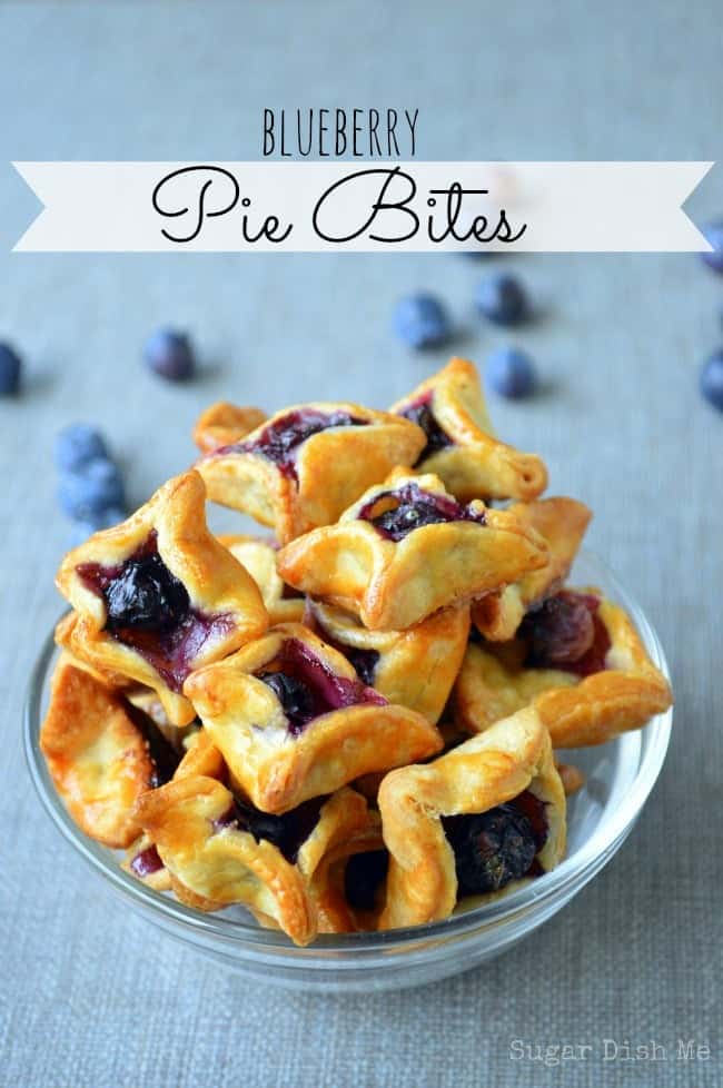 Blueberry Pie Bites