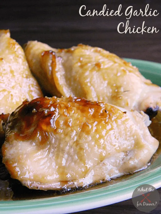 Candied Garlic Chicken via Mom's Test Kitchen; Meal Plans Made Simple