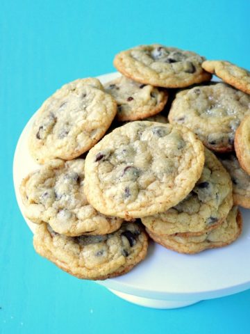 Chewy Chocolate Chip Cookie Recipe with sea Salt