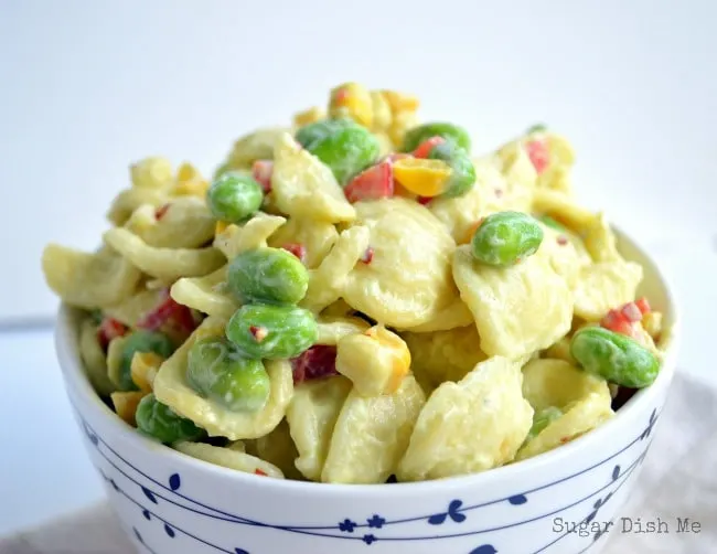 Pasta Salad with Avocado Dressing