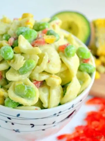 Pasta Salad with Greek Yogurt Dressing and No Mayo