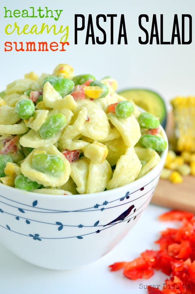 Healthy Creamy Summer Pasta Salad