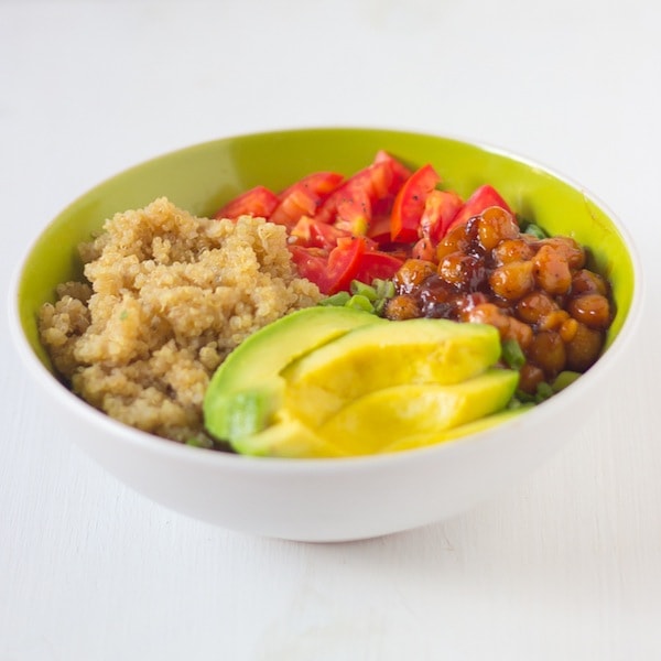 Honey and Lime Quinoa salad Bowl via Blahnik Baker - Meal Plans Made Simple