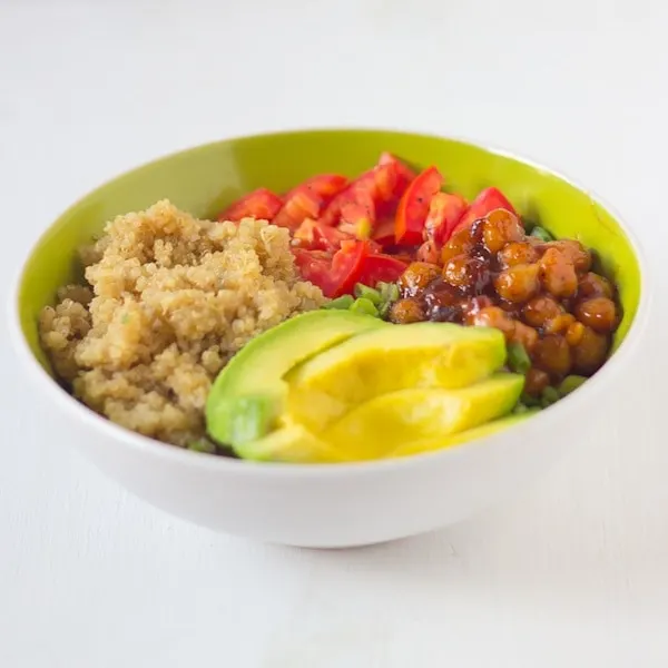 Honey and Lime Quinoa salad Bowl via Blahnik Baker - Meal Plans Made Simple