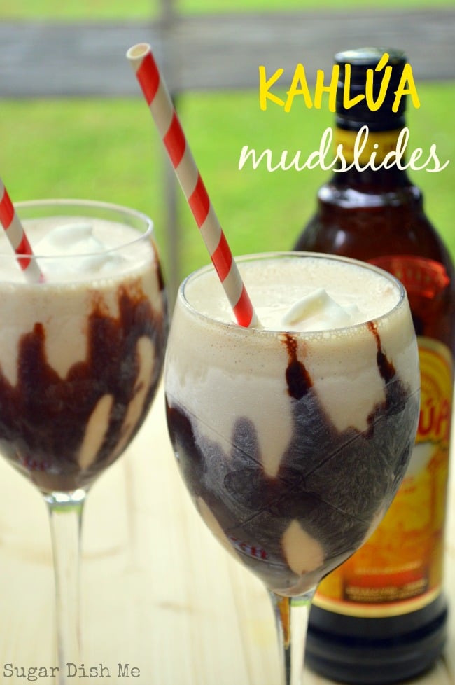 Kahlua Mudslides made with Ice Cream