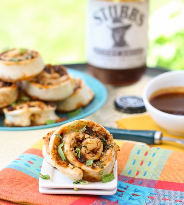 BBQ Chorizo Pinwheels via Garnish with Lemon; Meal Plans Made Simple