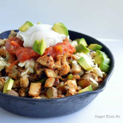 Chicken Fajita Breakfast Skillet Sugar Dish Me