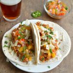 Chipotle Peach Chicken Tacos