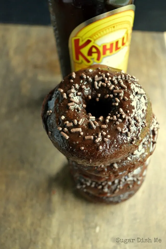 Baked Chocolate Cake Donut Recipe with Kahlua
