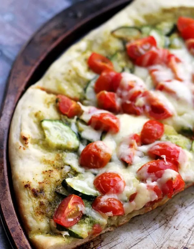 Pesto Pizza via Joanne Eats Well