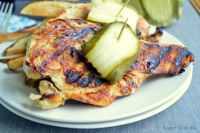 Pickle Chicken with Garlic Fries and Spicy Pickle Dip ...