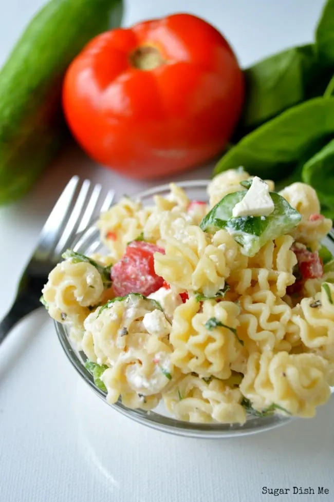 Healthy Greek Pasta Salad