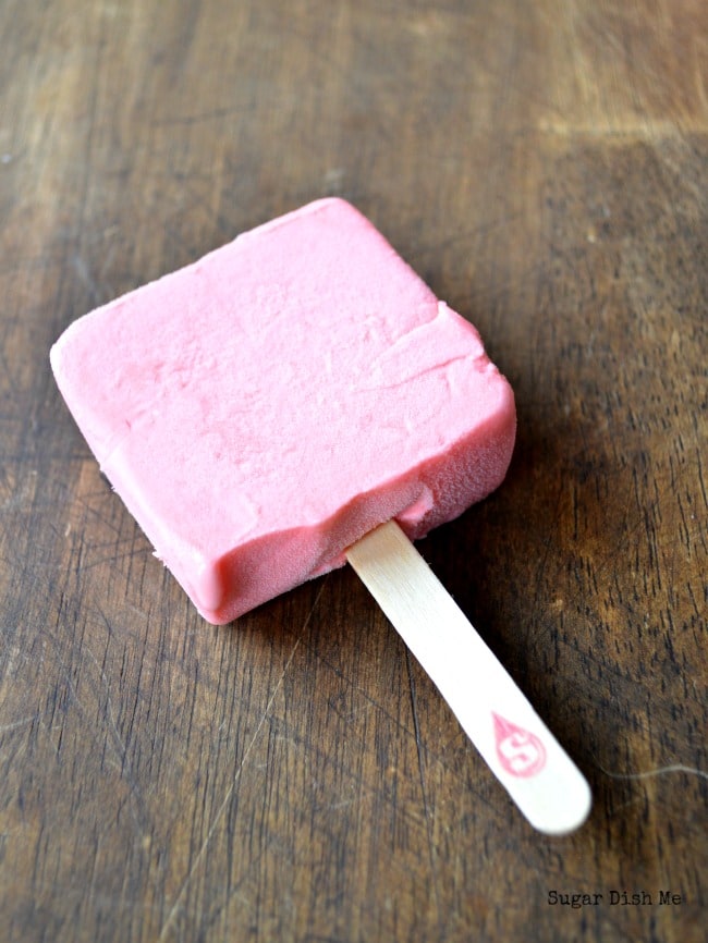 Strawberry Sorbet Bars