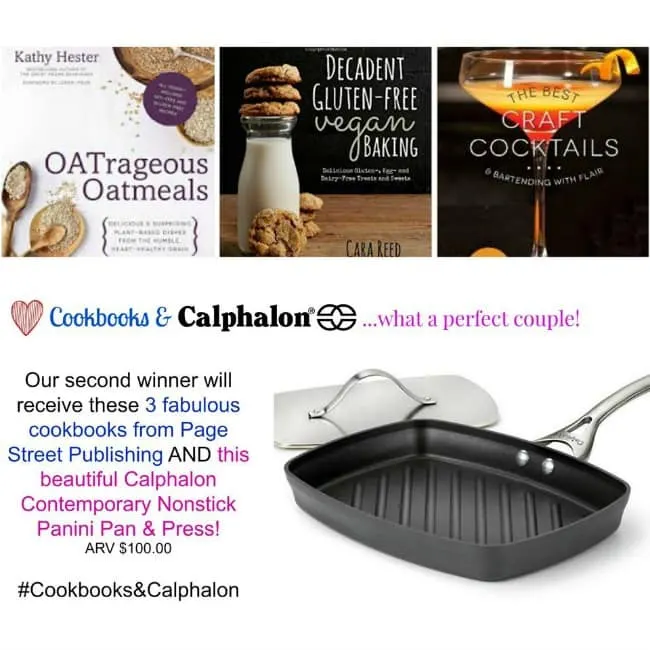 Cookbooks and Calphalon Second Prize