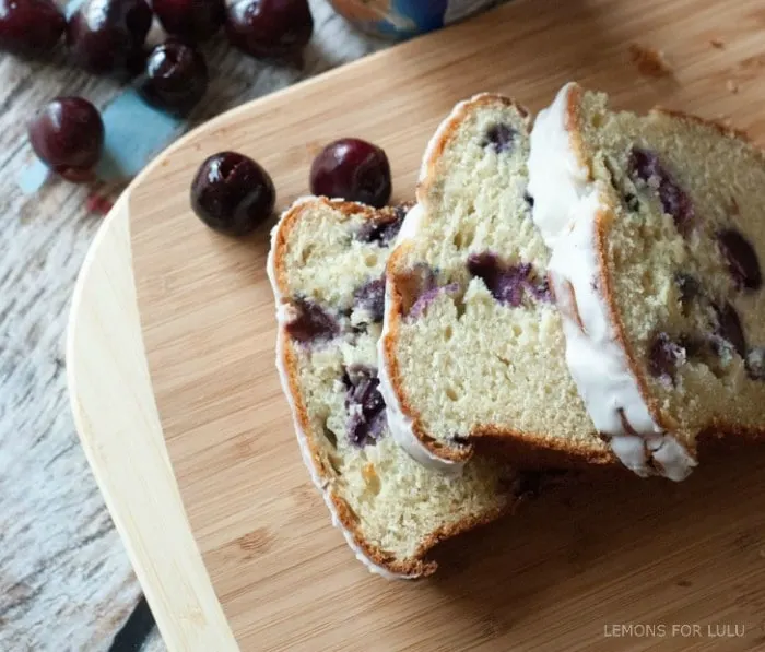 Cherry Almond Quick Bread via Lemons for Lulu on Meal Plans Made Simple