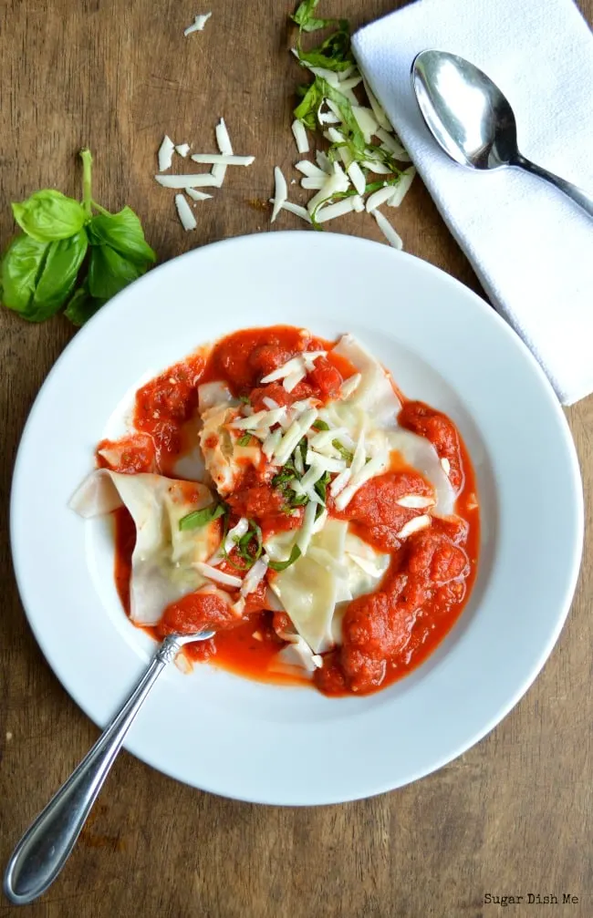 Easy Homemade Chicken ravioli