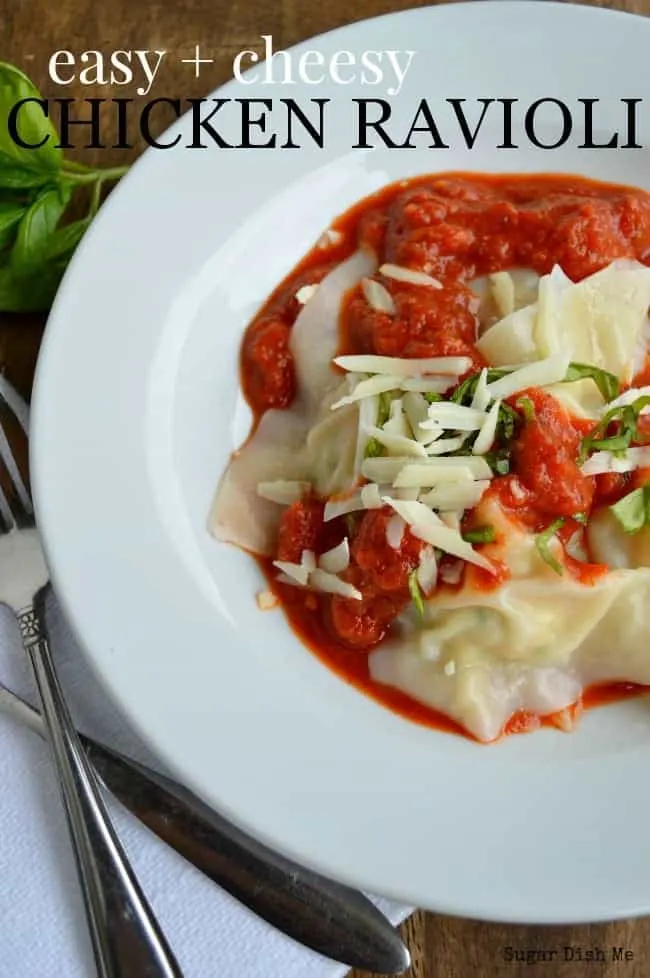 Easy Cheesy Chicken Ravioli