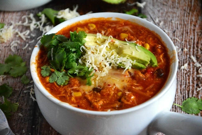 Chicken Tamale Soup via The Housewife in Training Files