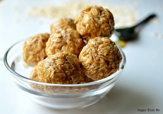 Peanut Butter Honey Granola Bites