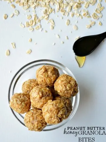 Peanut Butter Honey Granola Bites