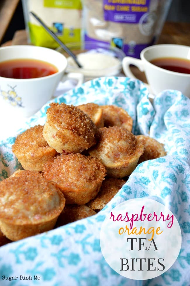 raspberry orange tea bites