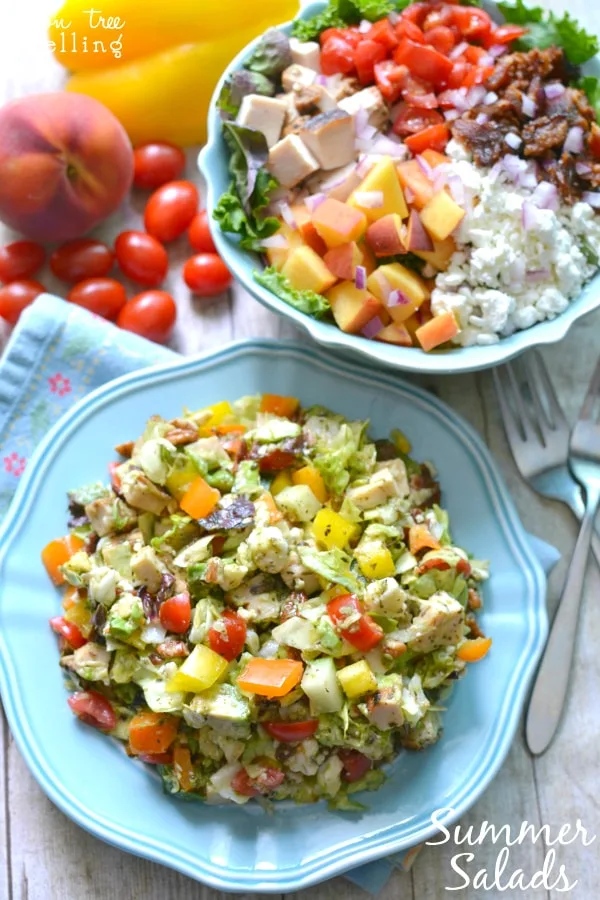 Summer salads via Lemon Tree Dwelling on Meal Plans Made Simple