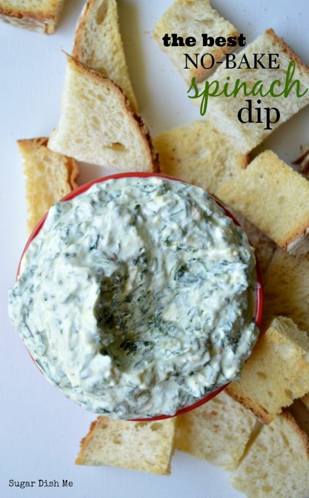 The Best No Bake Spinach Dip