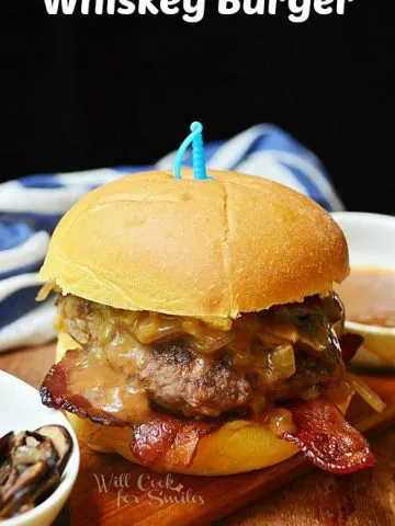 Whiskey Burgers via Will Cook for Smiles on Meal Plans Made Simple