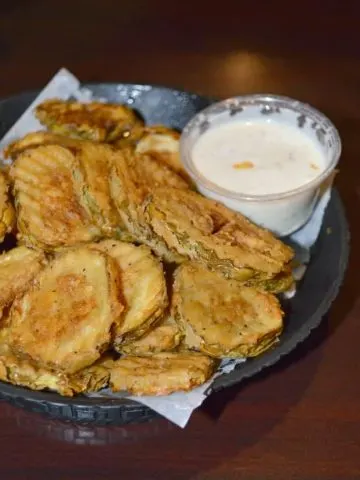 Fried Pickles at Buffalo Wings and Rings