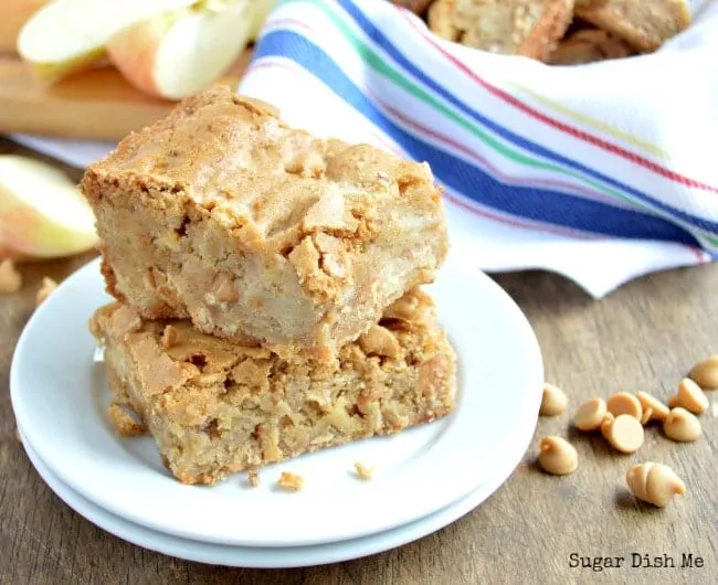 Apple Bars with Peanut Butter