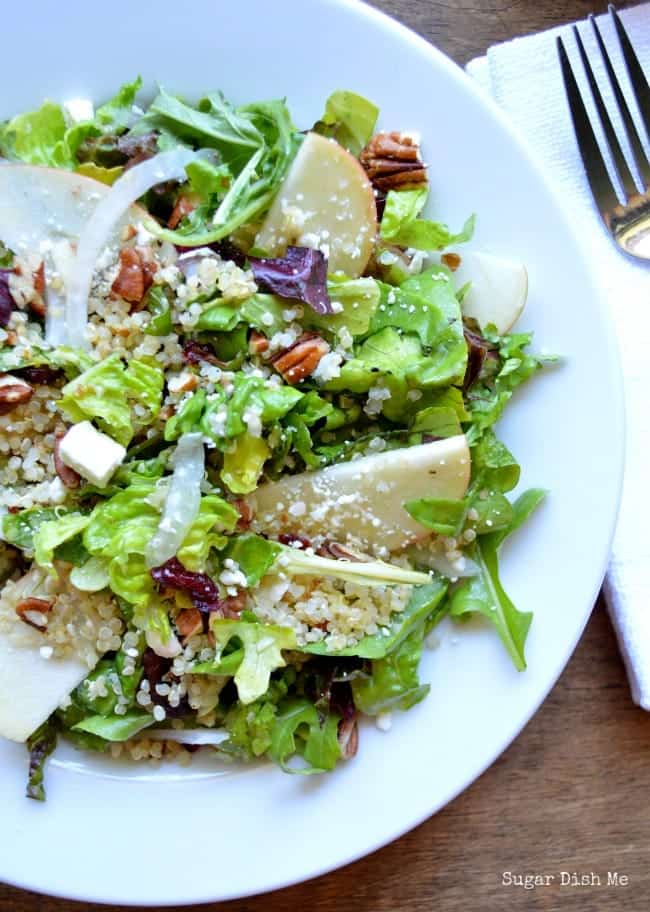 Apple Pecan Salad with Quinoa