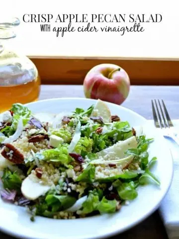 Crisp Apple Pecan Salad with Apple Cider Vinaigrette