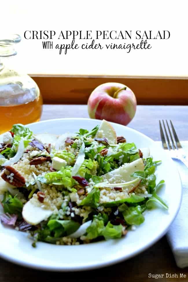 Crisp Apple Pecan Salad with Apple Cider Vinaigrette