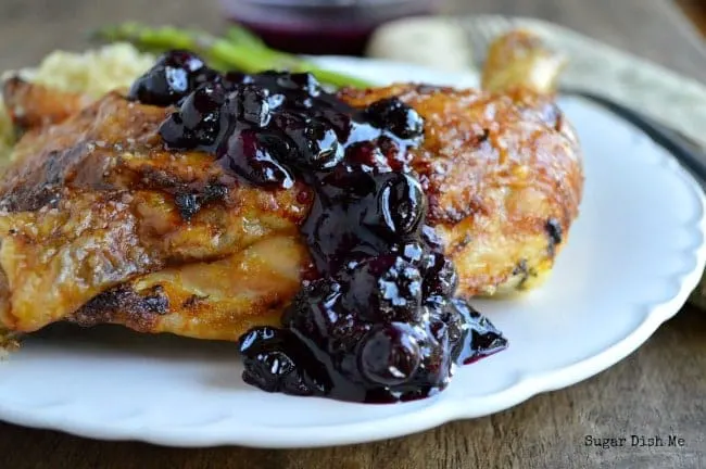 Chicken with Blueberry Sauce