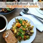 Sausage and Butternut Squash Breakfast Scramble