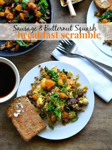 Sausage and Butternut Squash Breakfast Scramble