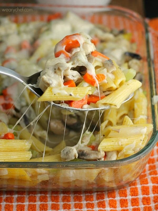 Chicken Noodle Soup Casserole via The Weary Chef on Meal Plans Made Simple